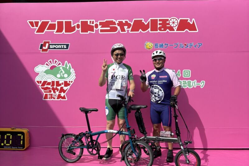 Image for the Tweet beginning: 第14回ツール・ド・ちゃんぽん（坪田洋一郎会長、近藤孝史実行委員長）のエンジョイコース20㎞。
自転車の恩師・高橋雄一先生と集団走行。
・ギアチェンジの心構え
・険しい坂を登り切った後の呼吸など
ご指導を仰ぎました。 