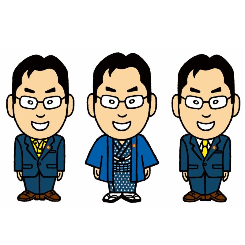 Image for the Tweet beginning: 参議院議員 あきの公造（新）キャラクターです！
有難うございます‼頑張ります‼ 